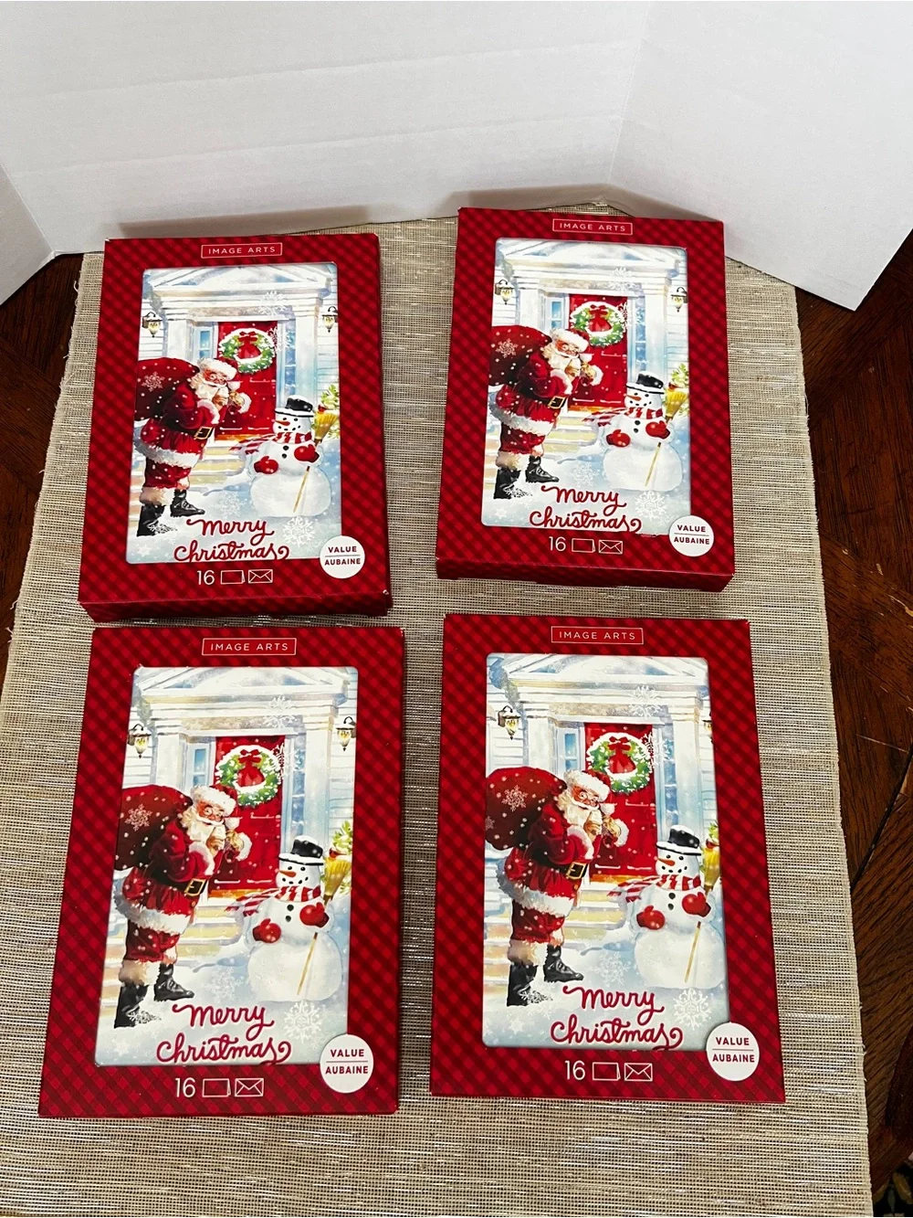 Lot of 4 Merry Christmas cards 16 count in each box